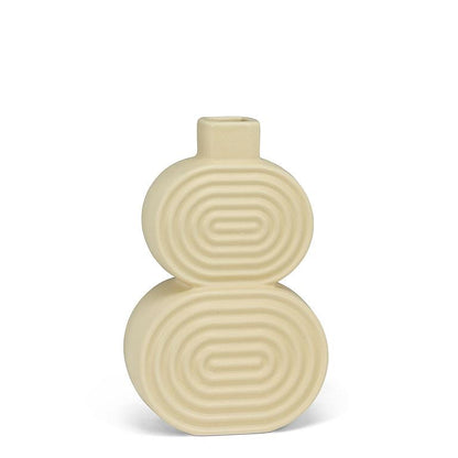 Ridged Oval Vase
