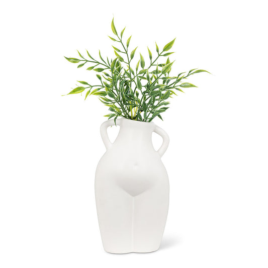 Feminine Body Vase Matte White