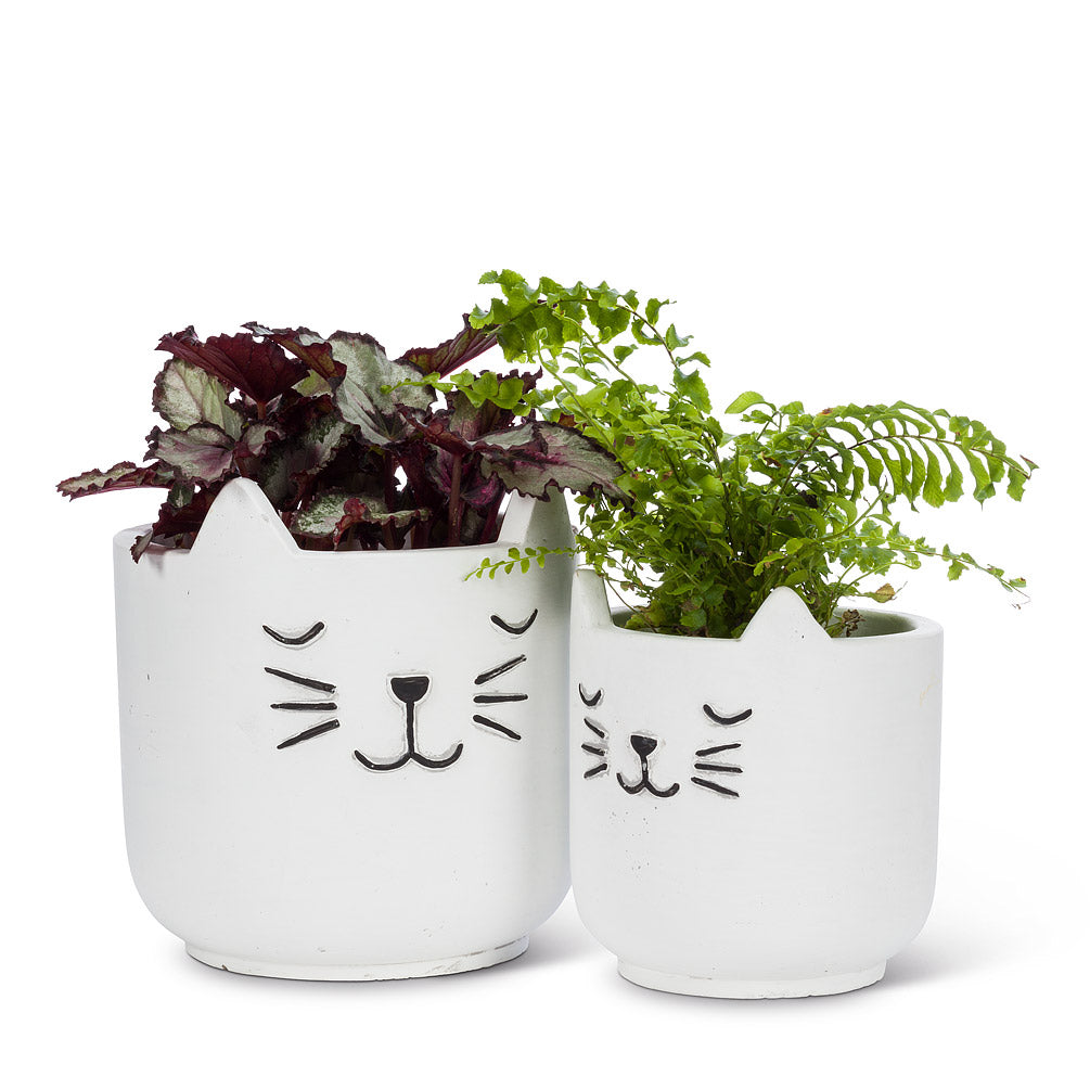 Sleeping Cat Planter Small