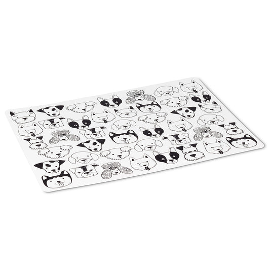 Simple Dog Faces Placemat