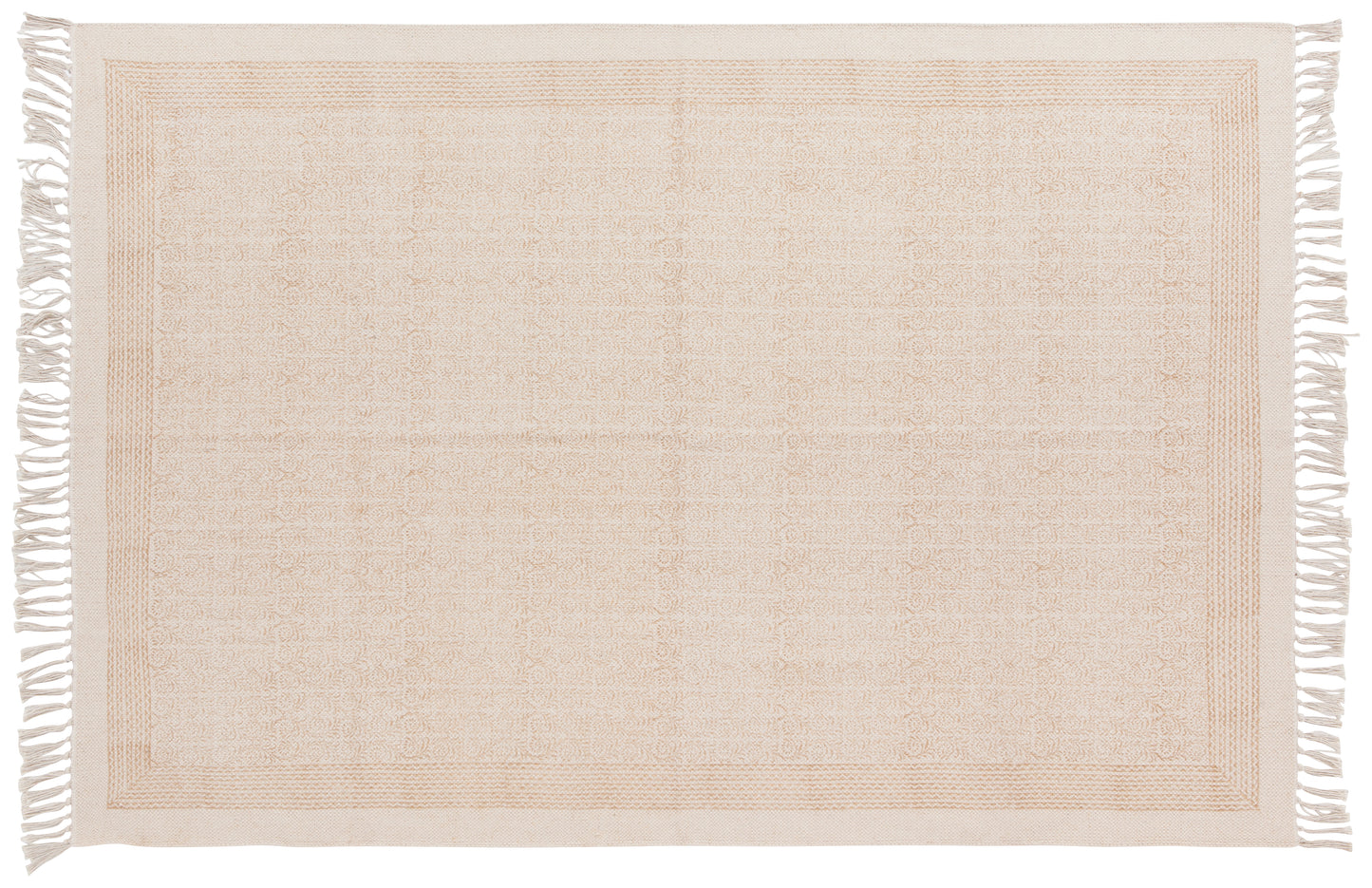 Rug Block Print Gilt 4x6'