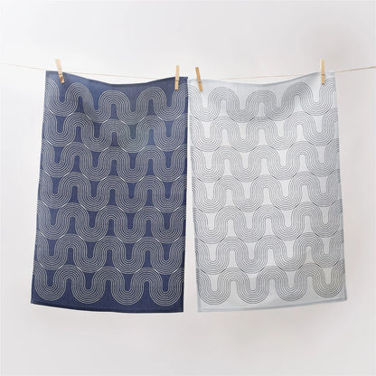 Tea Towel Recycled Cotton Causeway Set of 2
