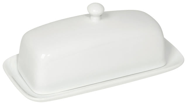 White Rectangle Butter Dish