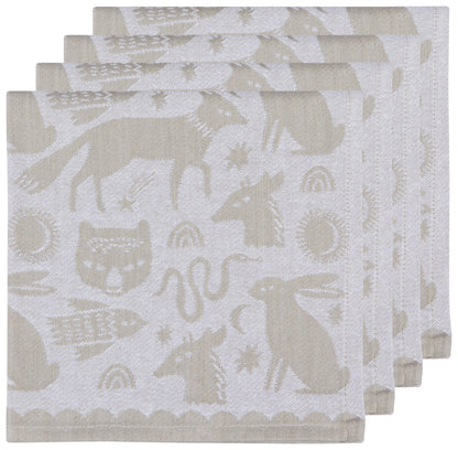 Jacq Timber Napkin Set Of 4