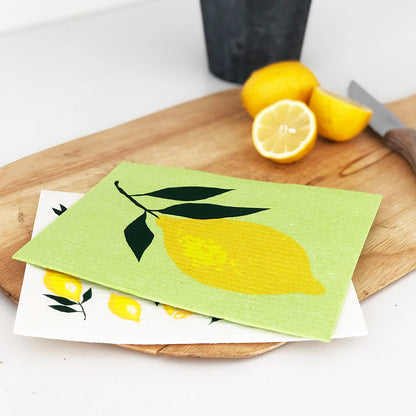 Swedish Dishcloths Set of 2 Lemon
