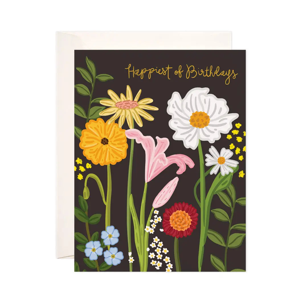 Wildflowers Birthday Greeting Card