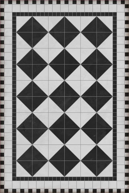 Rockefeller Diamond Vinyl Floor Mat