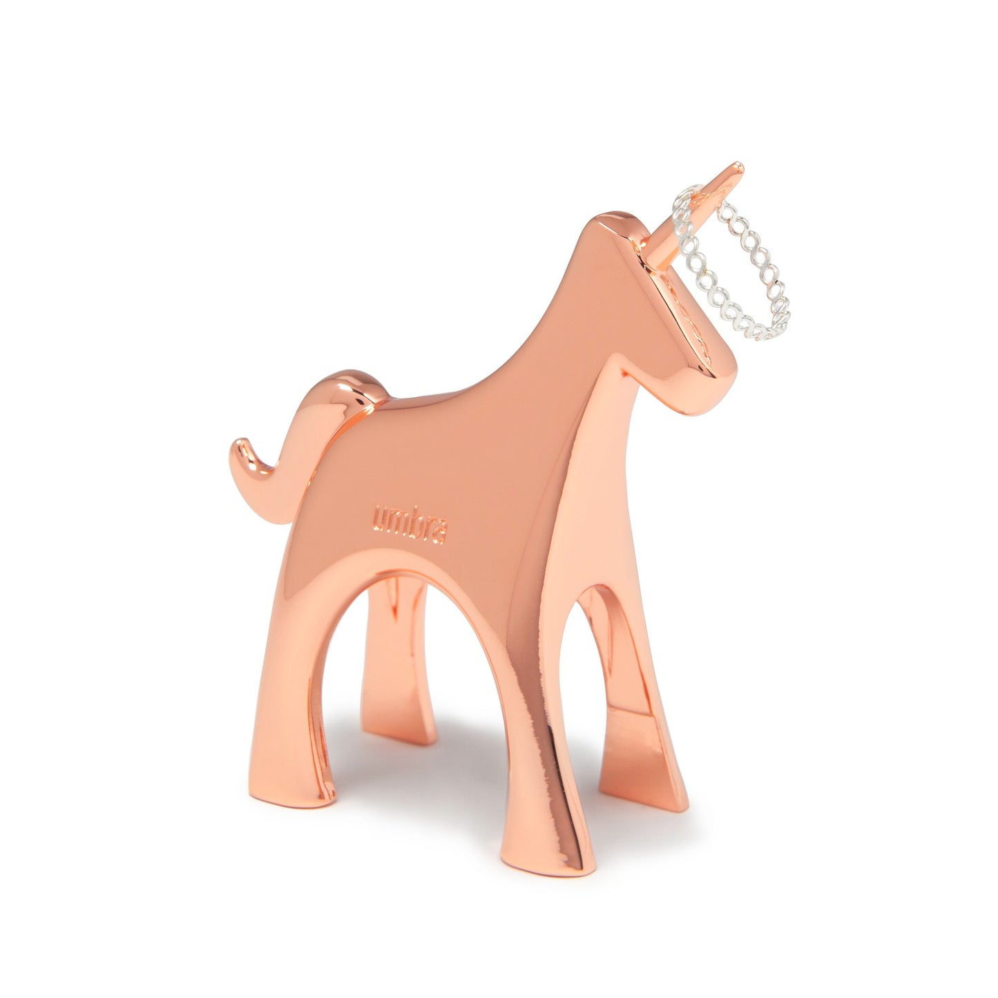 Anigram Copper Unicorn Ring Holder
