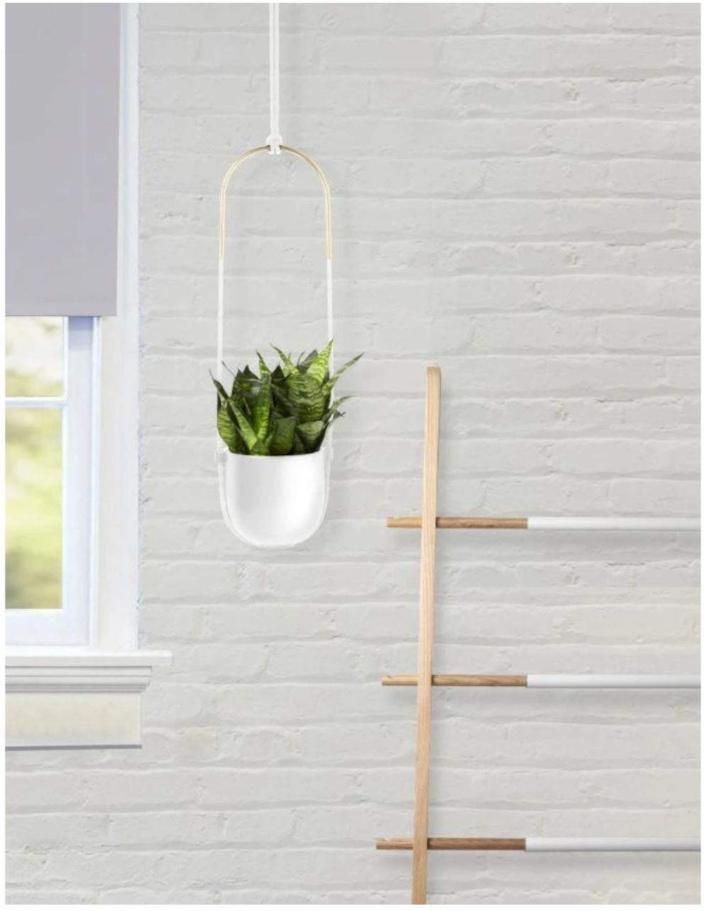 White Bolo Hanging Planter