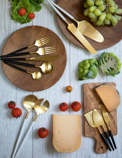 Black & Gold Flatware Set