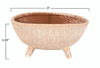 Footed Planter Putty Colour
