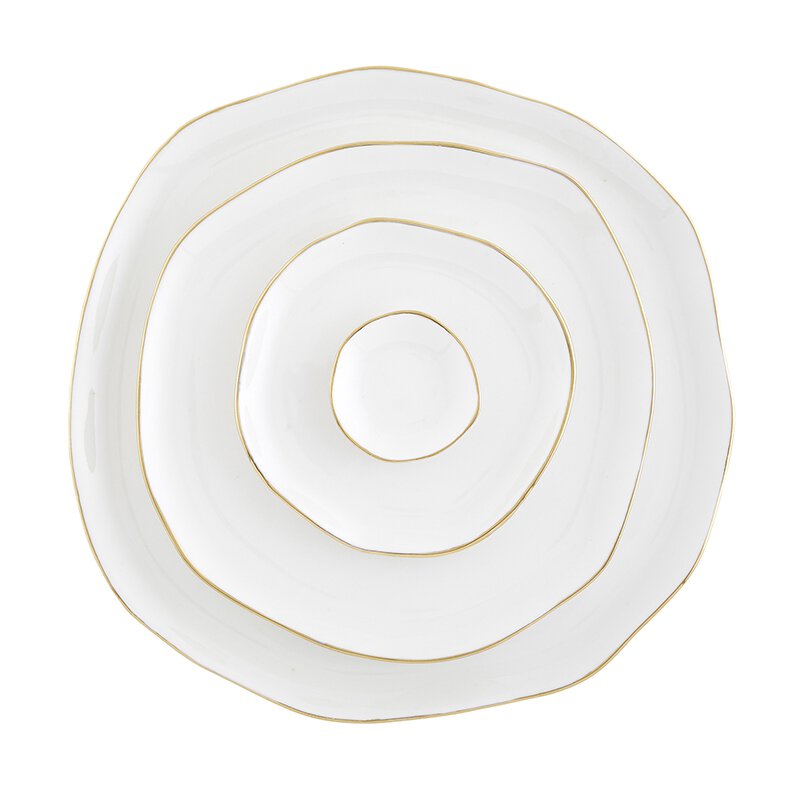 Ceramic Tray Medium White
