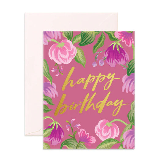 Happy Birthday Floral Card