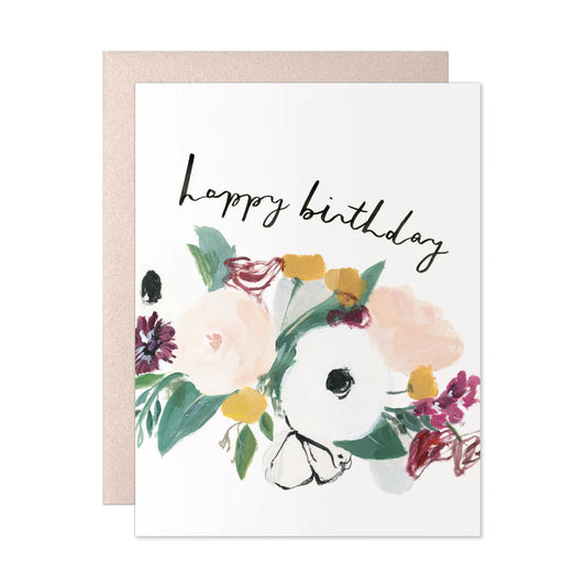 Happy Birthday Anemone Card