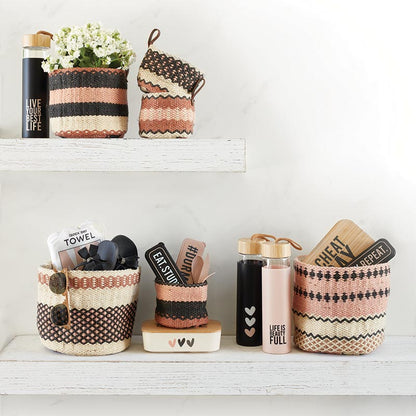 Small Brown Basket Organizer