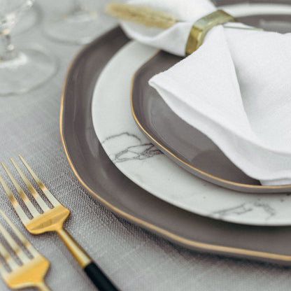 Black & Gold Flatware Set