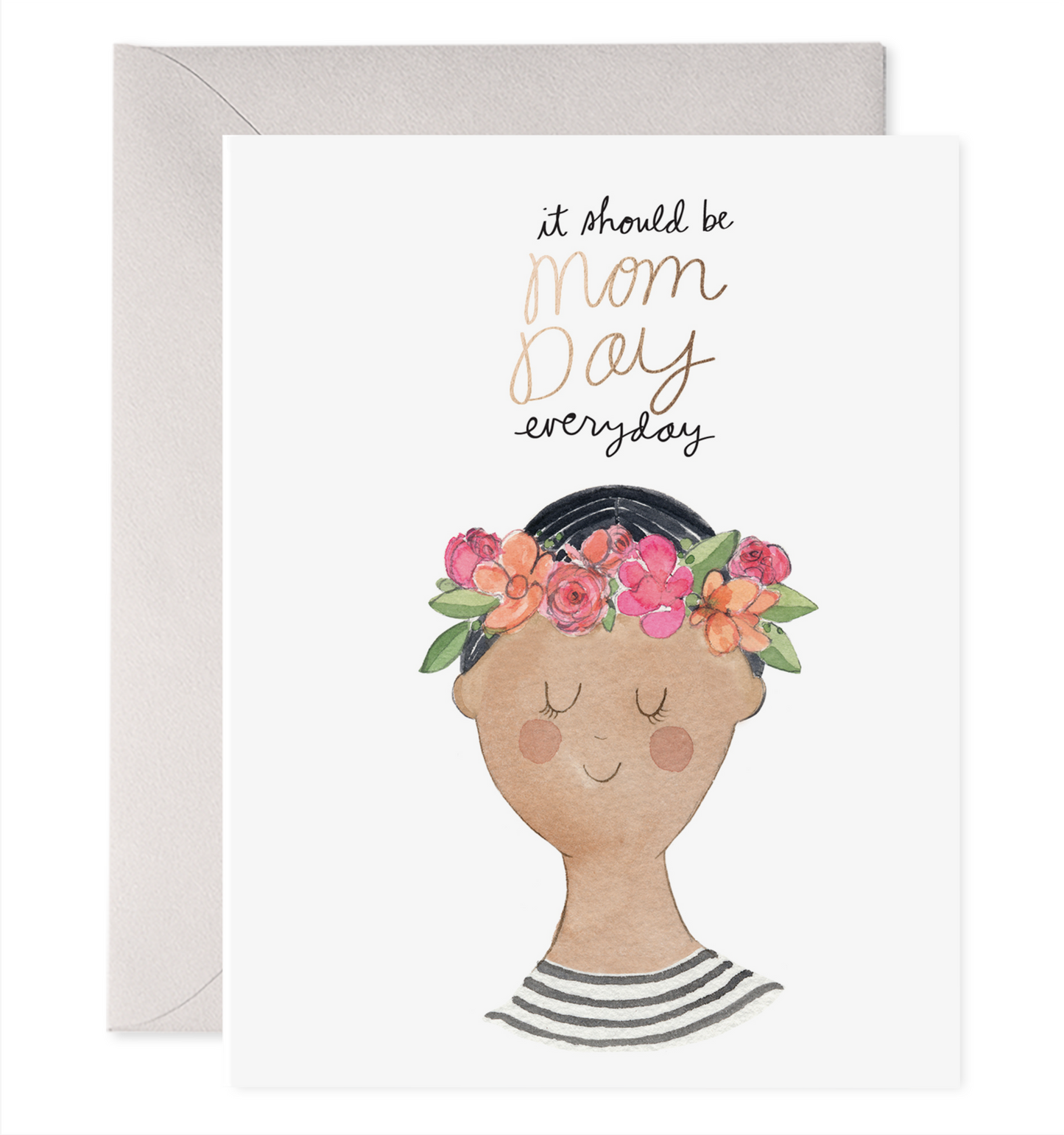 Mom Flower Crown Card