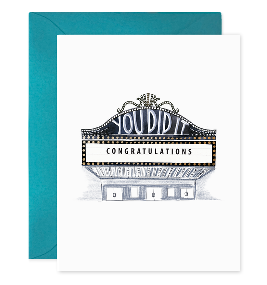 Congratulations Marquee Card