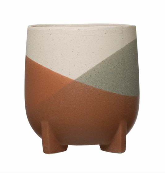 Multi Colour Footed Planter