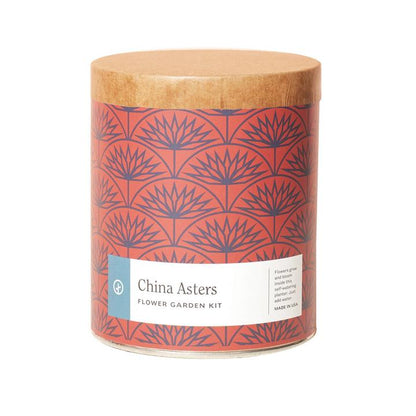 Growing Kit Waxed Planter China Asters