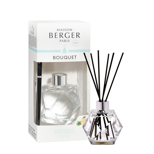 Geometry Pre-filled Clear Reed Diffuser - Zest of Verbena