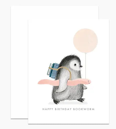 Happy Birthday Bookworm Card