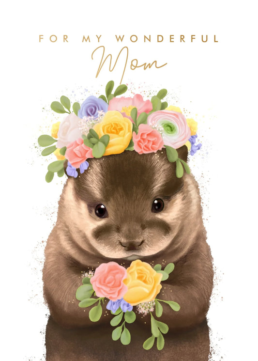 Otter Mom Card