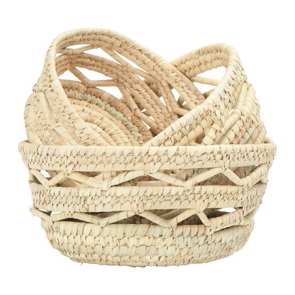 Hand-Woven Grass Baskets (Each sold separately )