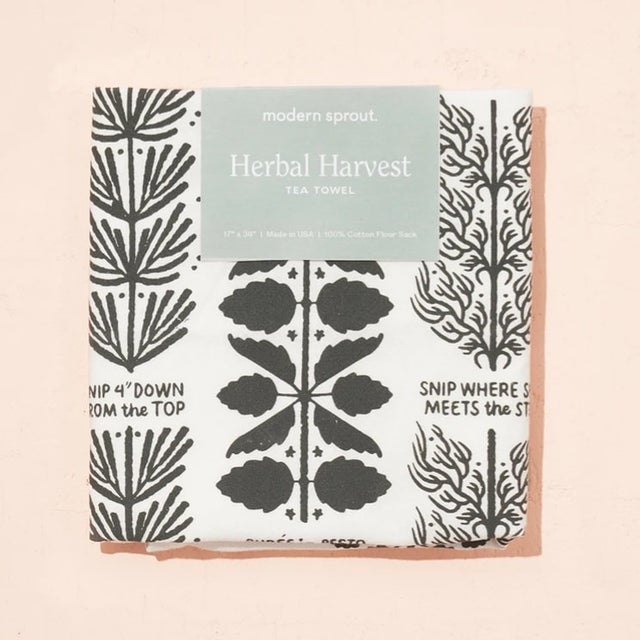 Herbal Harvest Tea Towel