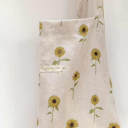 Sunflowers Linen Adult Apron