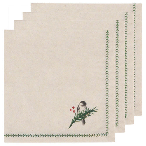 Forest Birds Napkins Set of 4