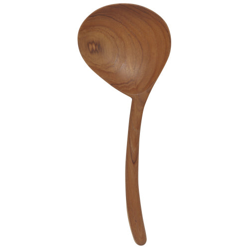 Teak Wood Shaped Spoon Natural
