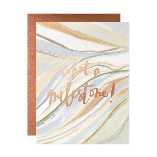 What A Milestone Card